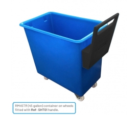 Handle Fitted to Plastic Container Trucks