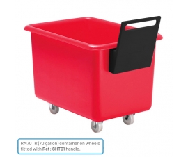 Handle Fitted to Plastic Container Trucks