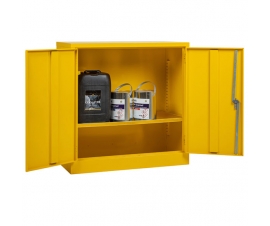 Yellow (Flammable) Cabinet Open Example