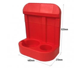 Double Fire Extinguisher Stand Dimensions