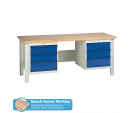 Heavy Duty Workbench With Drawers