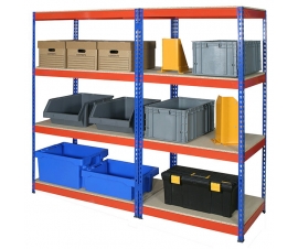 Blue and Orange Racking