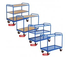 Group of Industrial Tray Trolleys