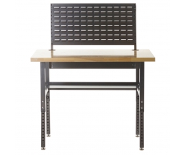 Adjustable Height Workbench with Louvre Panel