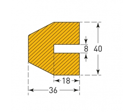 Push Fit Trapeze 40 x 36mm