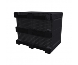 Large Plastic Pallet Box with 3 Runners Base