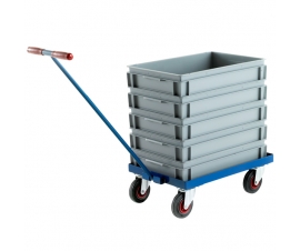 CT64 Euro Dolly With Containers and Tug Handle Example