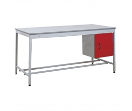 Taurus Utility Workbench with Cupboard In Red