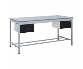 Taurus Utility Workbench with Two Drawers In Black