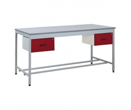 Taurus Utility Workbench with Two Drawers In Red
