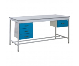 Taurus Utility Workbench with Triple Drawer Single Drawer