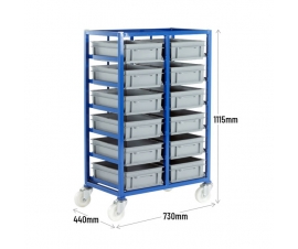 Small Parts Tray Rack Dimensions