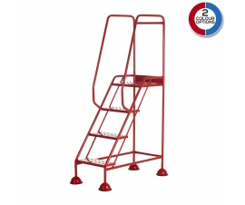 4 Tread Domed Feet Steps With Punched Treads