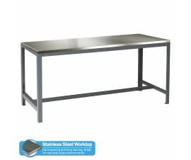 Extra Heavy Duty Engineering Workbench with Stainless Steel Worktop