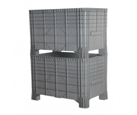 Industrial Pallet Box with 4 Feet Stacked