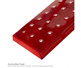 Domed Feet Steps Punched Treads