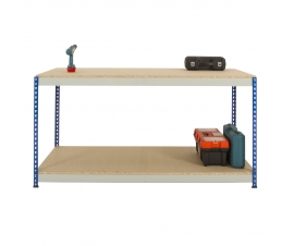 Boltless Rivet Workbench in Blue and Grey