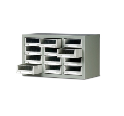 Ref: B052002 Small Parts Box Cabinet 12 Drawer Unit