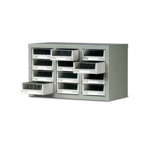 Ref: B052002 Small Parts Box Cabinet 12 Drawer Unit