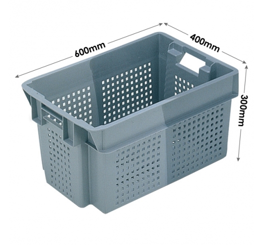 Euro Stacking and Nesting Ventilated Container 50 Litres