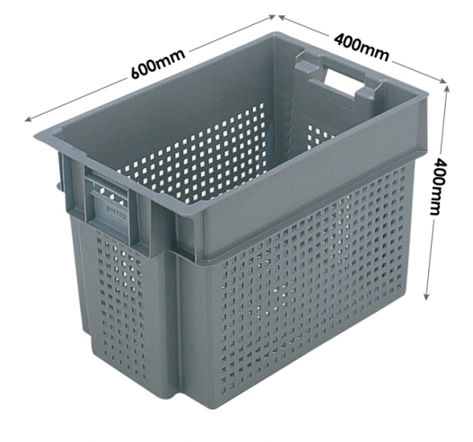 Euro Stacking and Nesting Ventilated Container 70 Litres