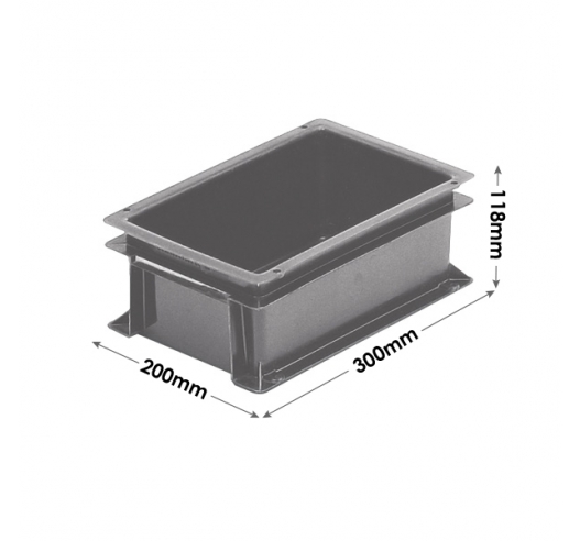 Grey 5 Litre Stacking Container