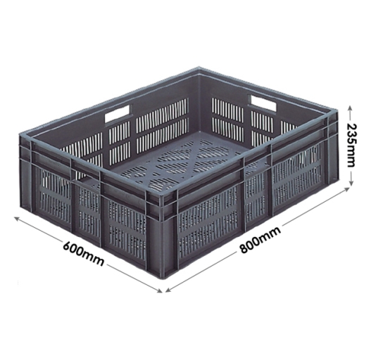 Euro Stacking Ventilated Container 87 Litre
