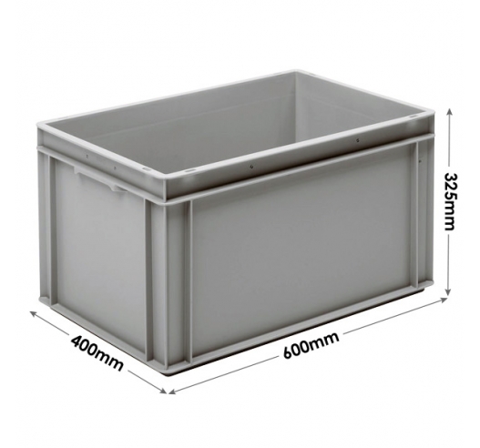 3-202-0 Grey Range Euro Container - 60 litres