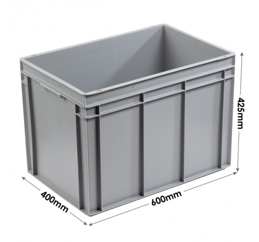 3-209-0 Grey Range Euro Container - 90 litres