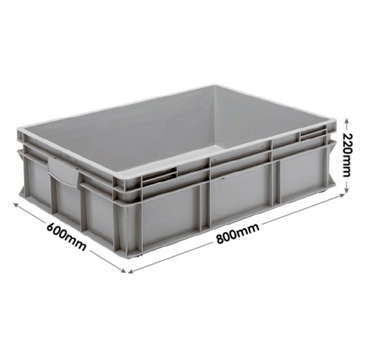 3-221-0 Grey Range Euro Container - 90 Litre