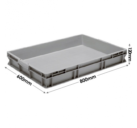 3-222-0 Grey Range Euro Container - 45 litres