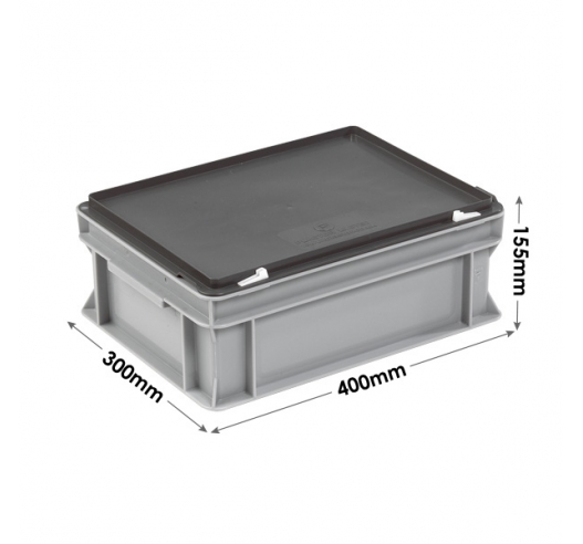 3-4313-53-CASE Grey Range Euro Container Case - 12 Litres