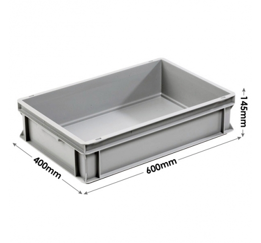 3-6413-02 Grey Range Euro Container - 26 litres