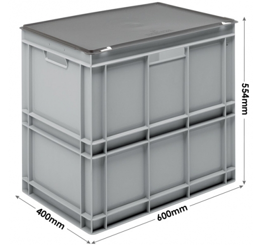 3-6453-13-CASE Grey Range Euro Container Case - 100 Litres