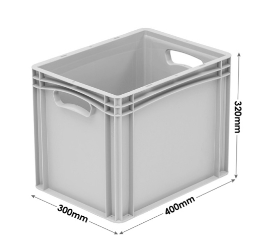 400 x 300 x 320mm Euro Stacking Container with Handles