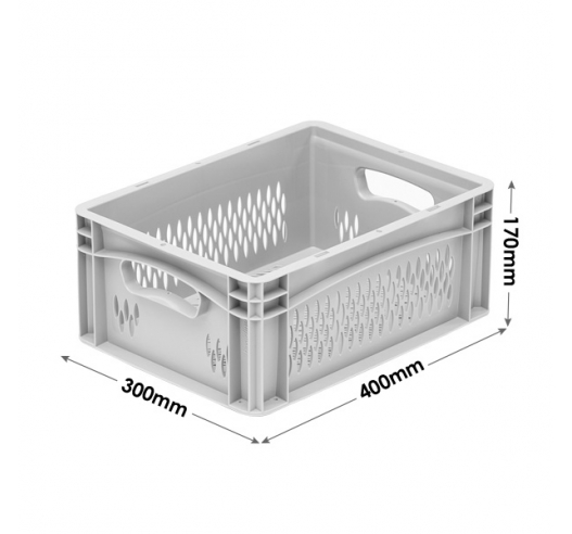 170mm High Euro Container with Air Holes on Sides and Base