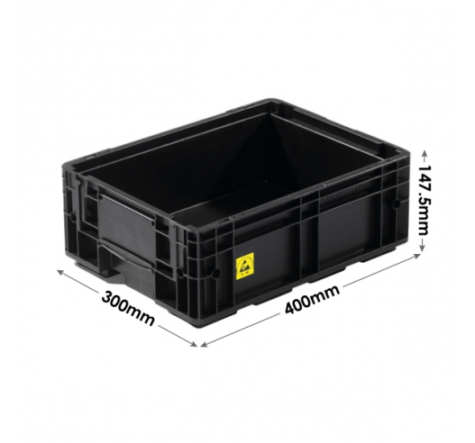 Electro Conductive Containers - 10 Litres with Interlocking Base