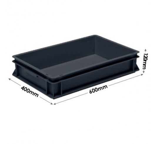 Euro Conductive Container 20 Litre (600 x 400 x 120mm)