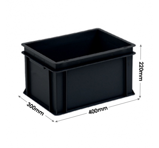 Euro Conductive Container 20 Litre (400 x 300 x 220mm)