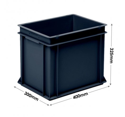 Euro Conductive Container 30 Litre (400 x 300 x 325mm)