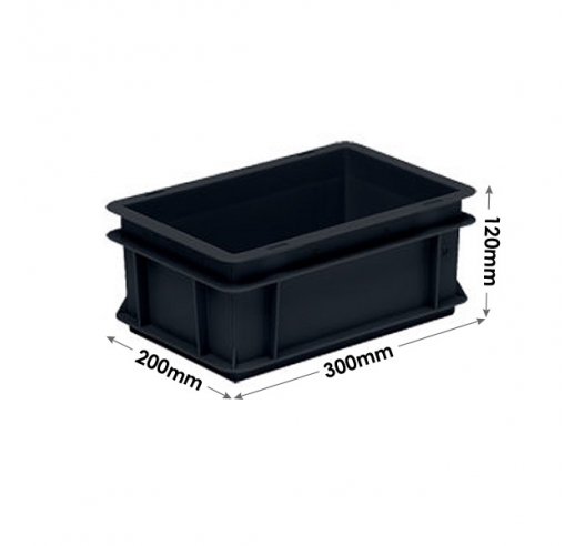 Euro Conductive Container 5 Litre (300 x 200 x 120mm)