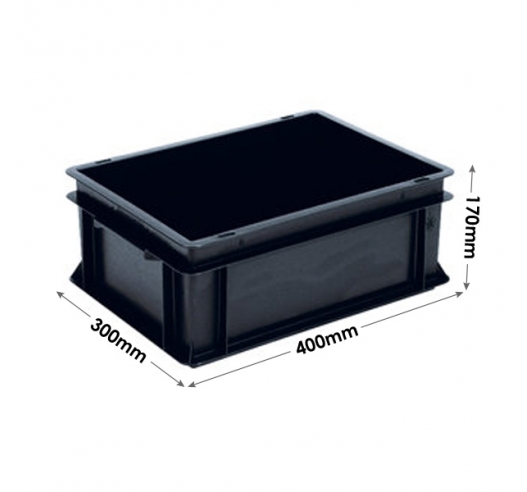 Euro Conductive Container 15 Litre (400 x 300 x 170mm)