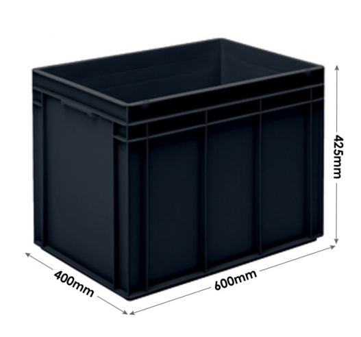 Euro Conductive Container 90 Litre (600 x 400 x 425mm)