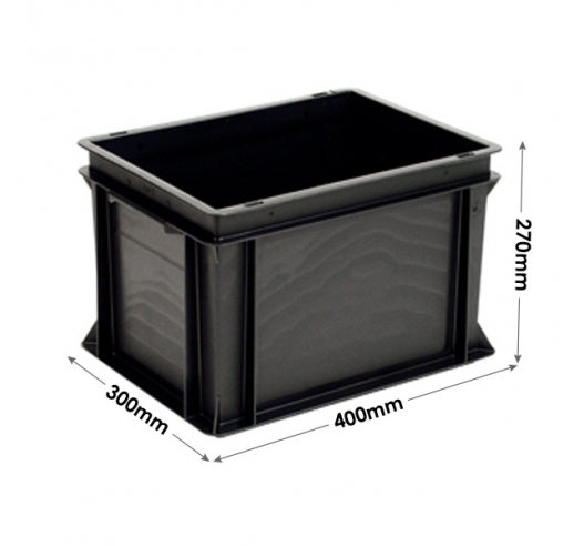 Euro Conductive Container - 25 Litres (400 x 300 x 270mm)