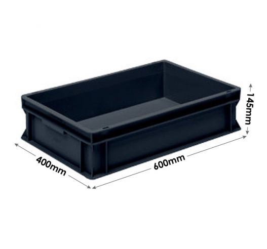 Euro Conductive Container 26 Litre (600 x 400 x 145mm)