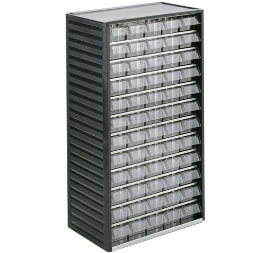 550-3 60 Clear Drawer Small Parts Cabinet
