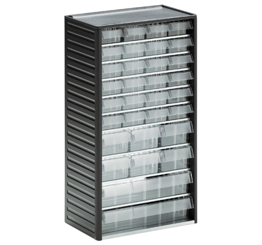 550C-3 Small Clear Drawer Cabinet with 32 Drawers