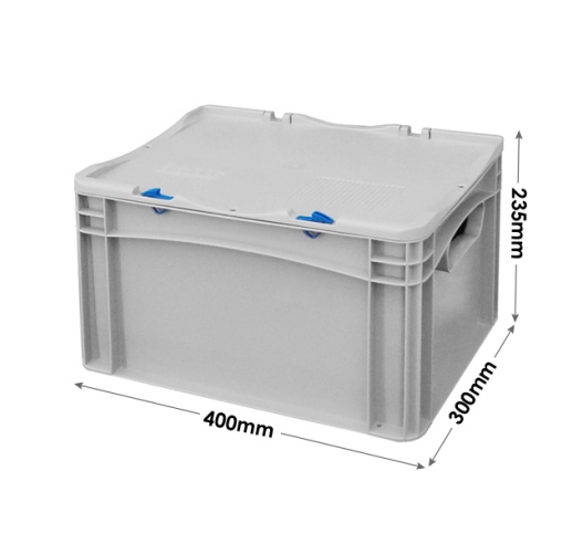 Prime Economy Euro Container Cases (400 x 300 x 235mm) with Hand Holes
