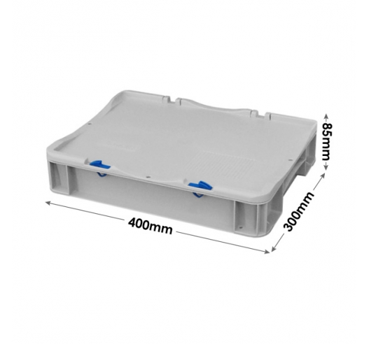 Prime Economy Euro Container Cases (400 x 300 x 85mm) with Hand Grips