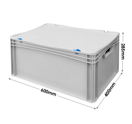 Prime Economy Euro Container Cases (600 x 400 x 285mm) with Hand Holes
